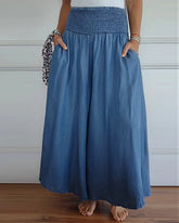 Frosia - Women's High Elastic Waist Wide Leg Pants